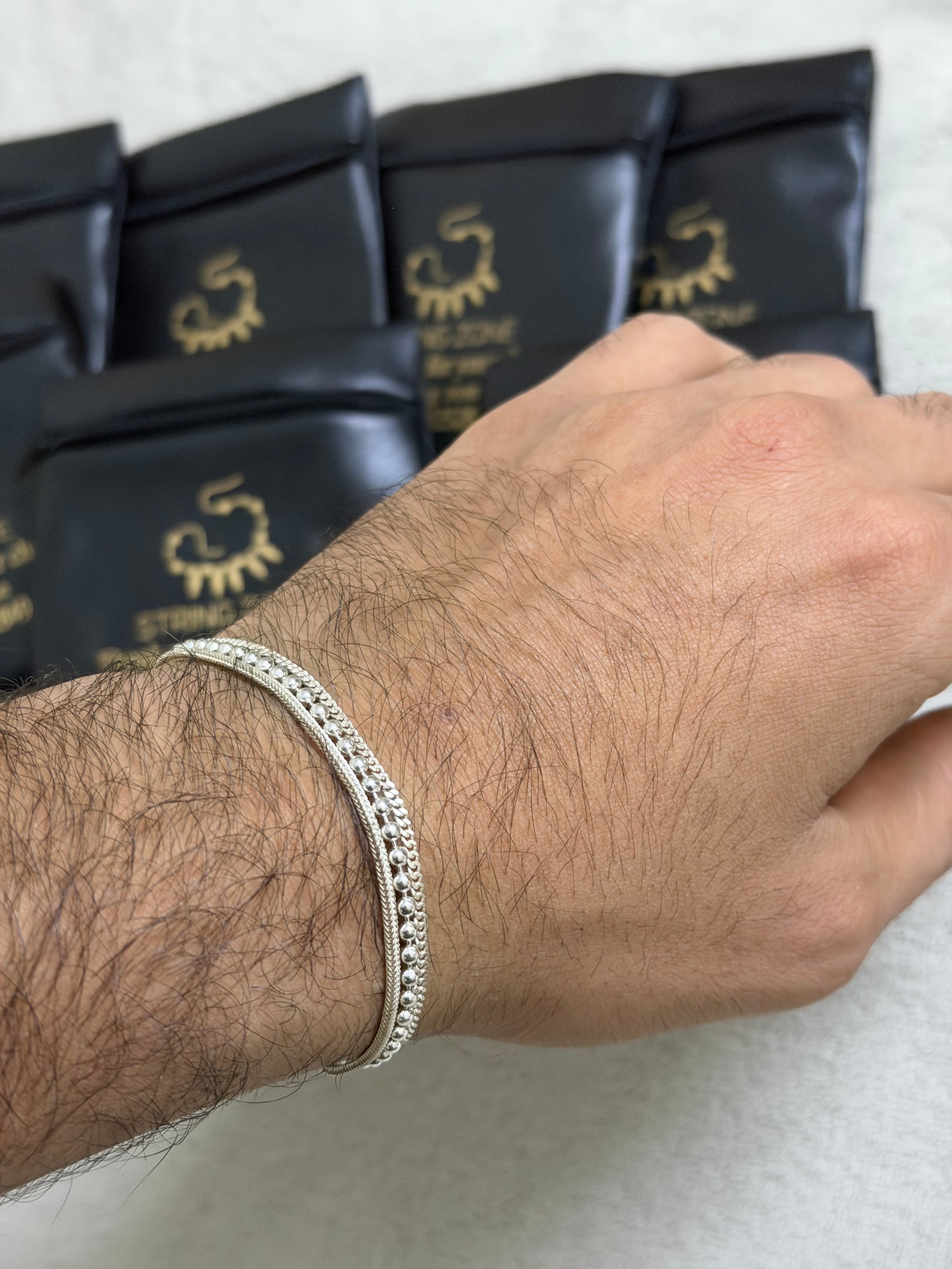 925 Sterling Silver Layered Bracelet